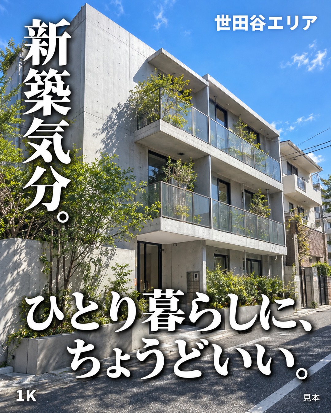 ひとり暮らしに、ちょうどいい。